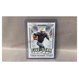 Joe Burrow Rookie 2020 Premier Draft Five Star RC