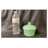 Mosser Glass Jadeite Butter Tub / Covered Dish