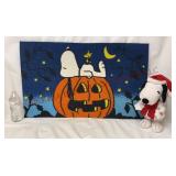 Snoopy Halloween Rug & Gemmy Snoopy