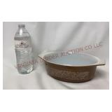 Vintage Pyrex Woodland Brown 043 Casserole