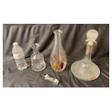 Vintage Decanters / Bottles & Glass Stopper