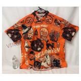Hardaddy Retro Halloween Button Front Shirt 3XL