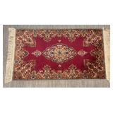 Vintage Medallion Kirman Wool Area Rug - 3