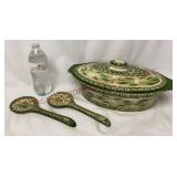 Temptations Old World Green 3.5Qt Baker & Utensils