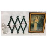 Accordion Fold Peg Rack & John Heathcote Print
