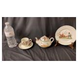 Vintage Playing Children Porcelain Tea Set - USA