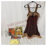 Halloween - Door Hanger, Blow Up Wig, Costume More