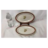 Vintage Shenago China USMC Marine Corps Plates