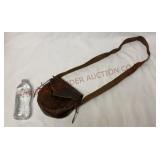 Vintage Handmade Laced Leather Shoulder Bag