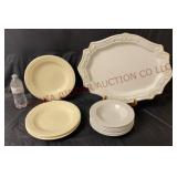 Serving Tray, Petals Plates & Gibson Bowls