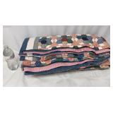 LL Bean American Pacific Quilt Blanket - 88"x100"