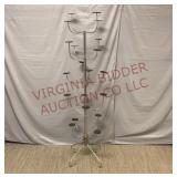 Chrome 5-Tier Millinery Style Hat Display Rack