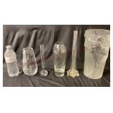 Crystal & Glass Flower Vases / Bud Vases - 5