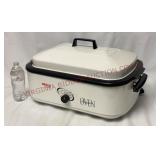Nesco 18 Qt Roaster Oven w Divided Inserts - Works