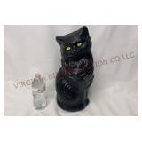 PMU Brands 17 In. Black Cat Blow Mold Coin Bank