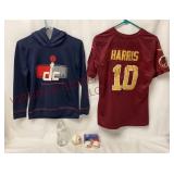 Wizards Hoodie, Redskins Jersey & Baseball Items