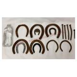 Vintage Horseshoes & Large Square Head Spikes