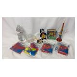 Vintage McPlay Toys, Felix Cat, Horn, Aquaman Book