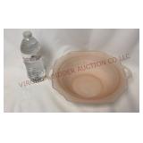 Mayfair Open Rose Frosted Depression Glass Bowl
