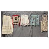 Vintage Fabric Kitchen Aprons - 5