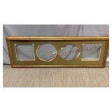Large 63" x 22" Frame w Felted Matting & Glass