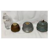 Vintage Metal Powder Puff Music Boxes - 3