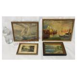 Vintage Water Scene Lithographs - 4 - See Desc