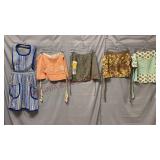 Vintage Fabric Kitchen Aprons - 5