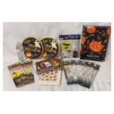 Halloween Tablecloth, Treat Bags, Napkins, Plates