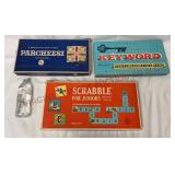 Vintage Parcheesi, Keyword & Scrabble Games