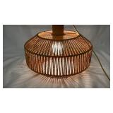 Paper Woven Rattan Pendant Light - Plug in - Works
