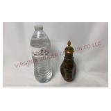 Vintage Cloisonne Enamel Pinch Bottle - 6" tall