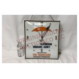 Pam Clock Co Claybrook Travelers Insurance Clock