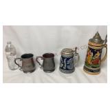 Vintage Pewter & German Beer Steins