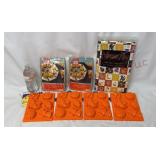 Jell-o Jigglers Molds, Pie Containers & Tablecloth