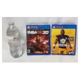 PS4 NBA NBA2K20 & NFL Madden 19 Video Games