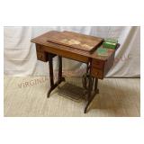 VIntage 1953 Singer Sewing Machine & Contents