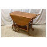 Vintage Drop Leaf Tea Cart / Bar Cart