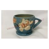 1940s Roseville Pottery Magnolia Blue Mug