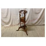 Vintage Mahogany Georgian Stand - Wig? Tobacco?