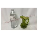 Vintage Blown Crackle Glass 5.25" Pitcher Jug