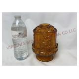 Vintage Indiana Glass Stars & Bars Fairy Lamp