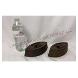 Antique AC Williams Cast Iron #2 & #3 Sad Irons