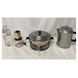 Androck Nut Chopper, Handy-Andy Server, Coffee Pot