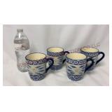 Temp-tations Old World Blue Mugs - Set of 4