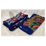 Vera Bradley Fleece Throw Blankets - 2 - 50"x80"