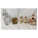 Vintage Marbelle Statuettes & Vase / Planters