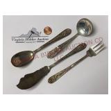 Steiff Corsage Sterling Silver Serving Pcs 132gram