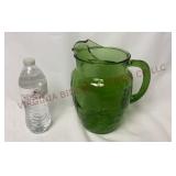 Vintage Optic Green Ice Lip Beverage Pitcher