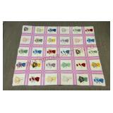 Vintage Sunbonnet Sue Hand Quilted Blanket